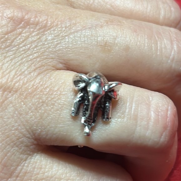 Vintage Anti Silver Color Adjustable Elephant - Picture 8 of 8